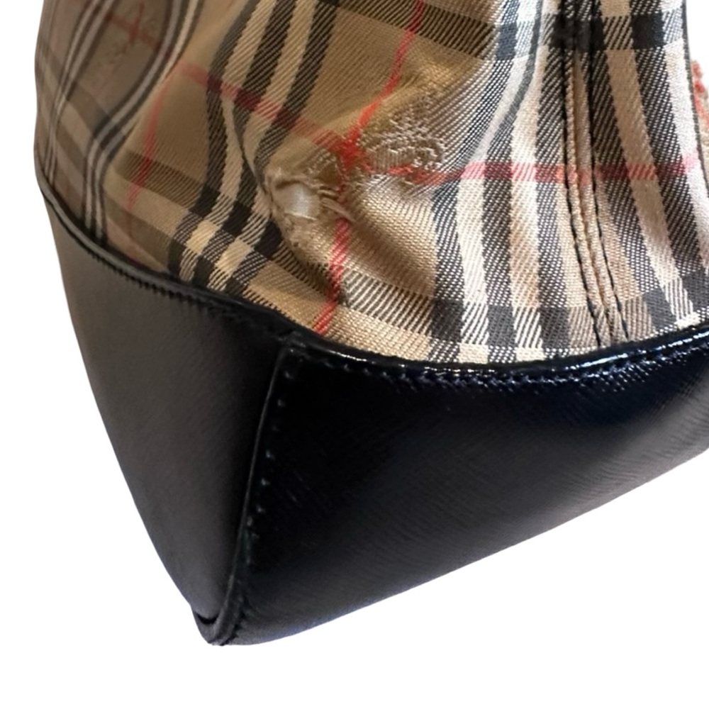 Vintage BURBERRY zip top Nova check tote - Picture 11 of 13
